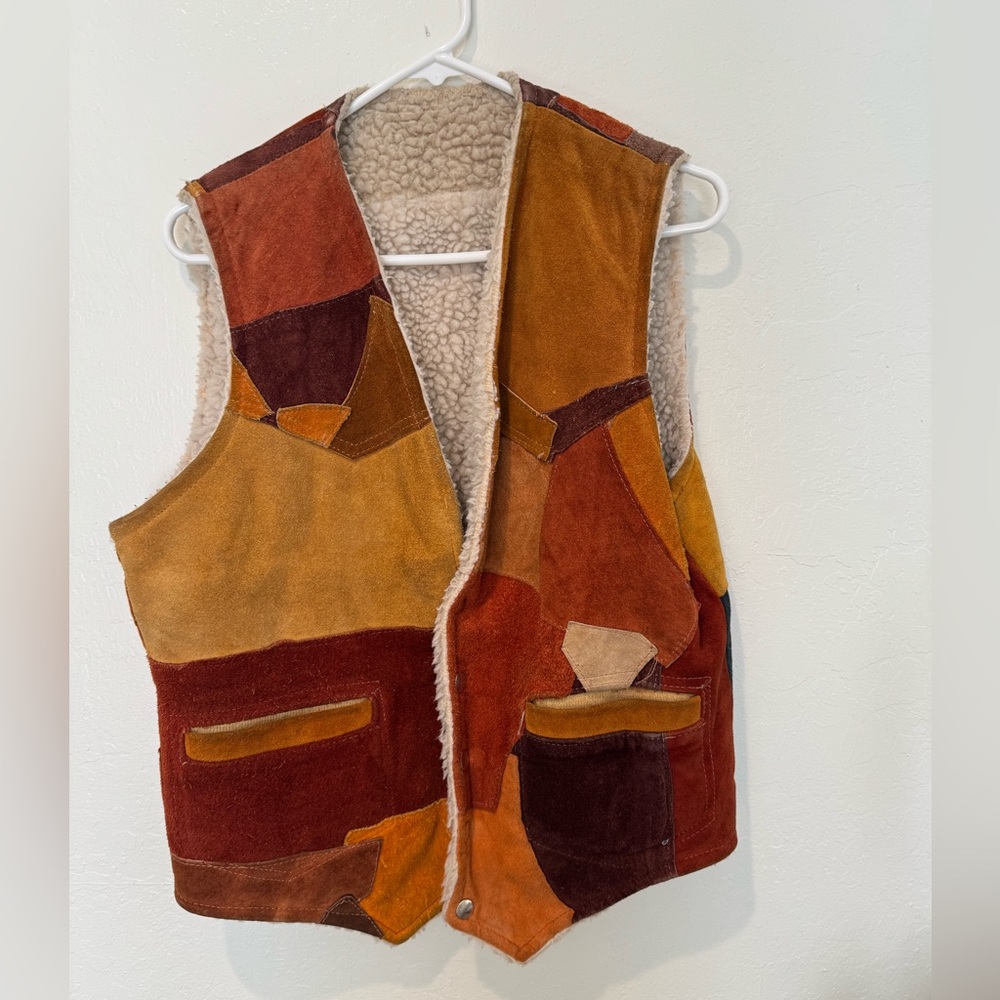 American Vintage Multicolor Patchwork Vest